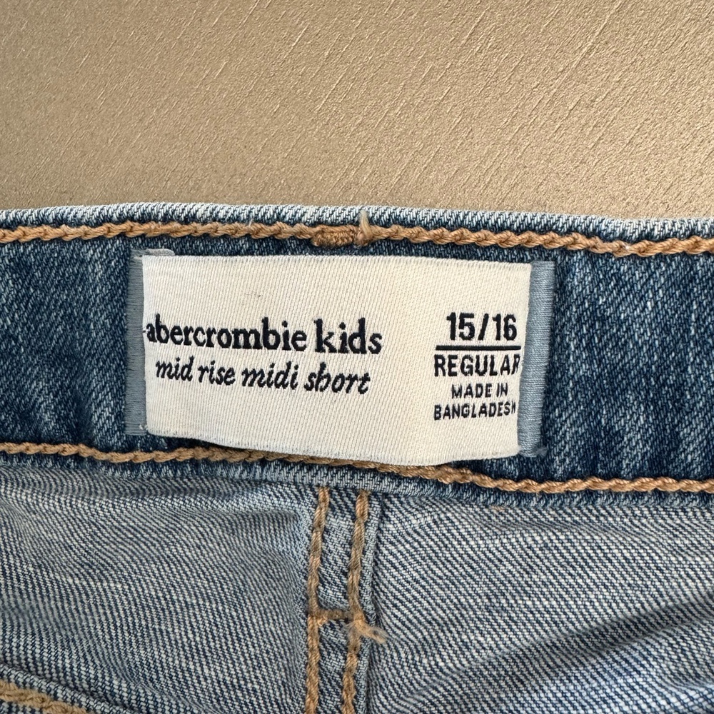 Abercrombie Kids Light Blue Denim Shorts